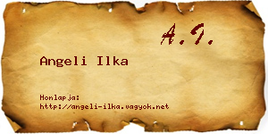 Angeli Ilka névjegykártya